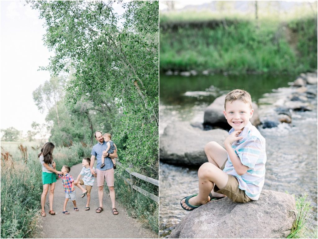 sarah hill photography outdoor boulder lifestyle session brood of boys colorado casual