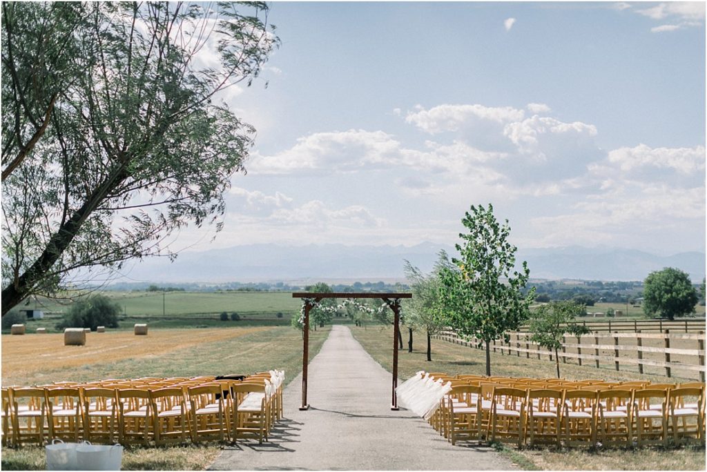 sarah hill photography backyard wedding erie colorado outdoors details ceremony